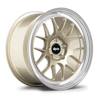 Apex ML-7RT Wheel 18x10 ET36 (5x130 / 71.6) - Machined Lip - Gloss Motorsport Gold